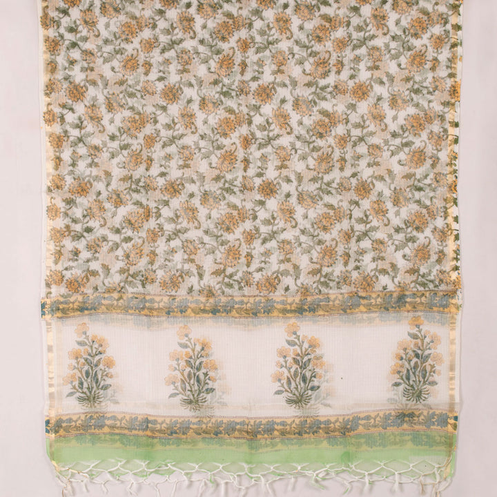 Sanganeri Hand Block Printed Cotton Salwar Suit Material 10056582