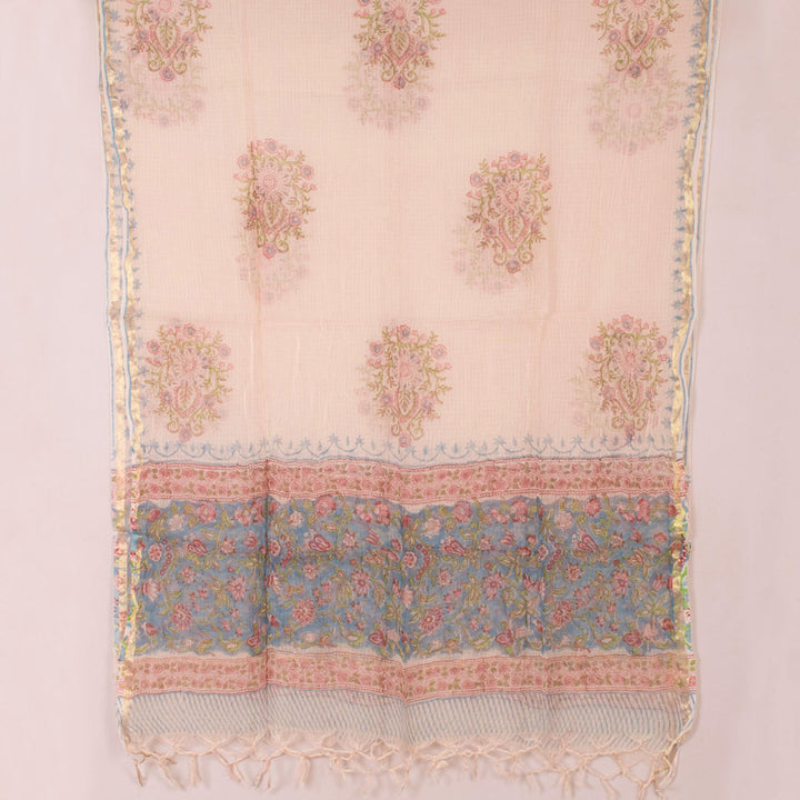 Sanganeri Hand Block Printed Cotton Salwar Suit Material 10056584