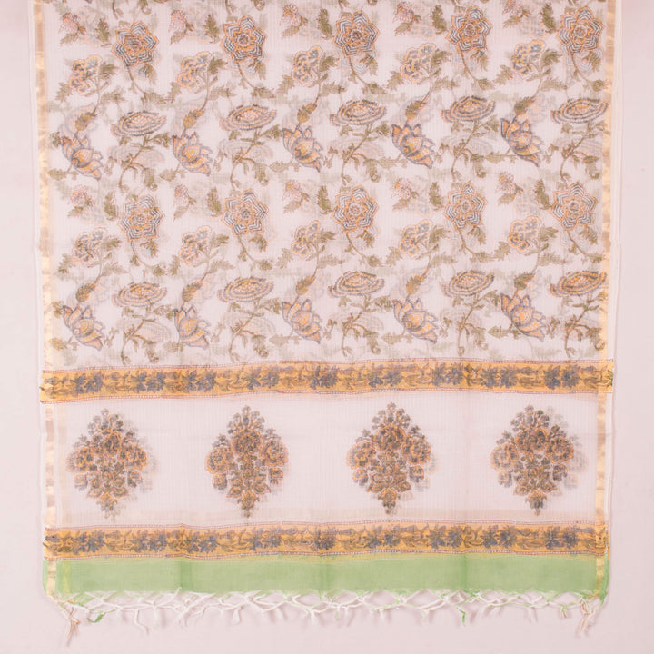 Sanganeri Hand Block Printed Cotton Salwar Suit Material 10056591