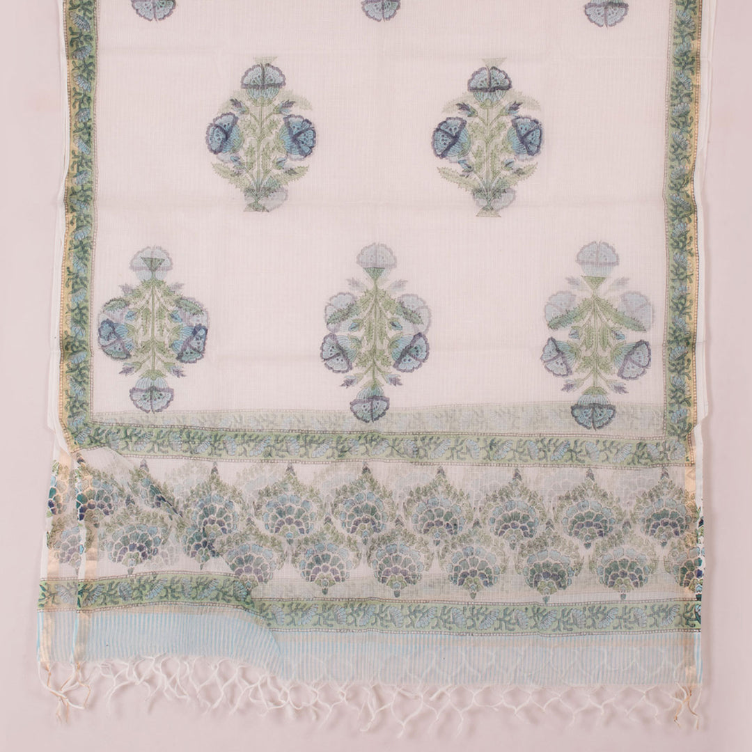 Sanganeri Hand Block Printed Cotton Salwar Suit Material 10056594