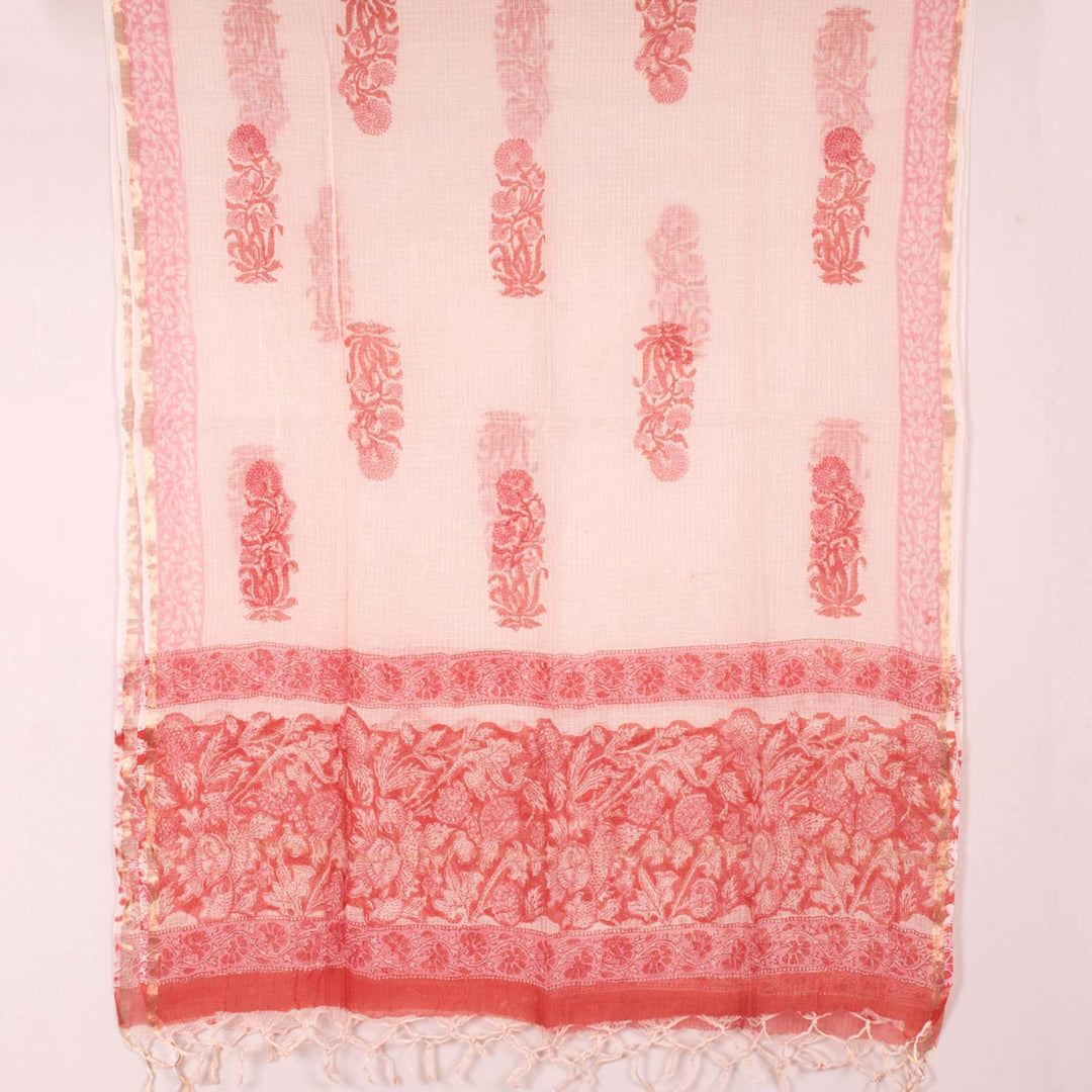 Sanganeri Hand Block Printed Cotton Salwar Suit Material 10056597