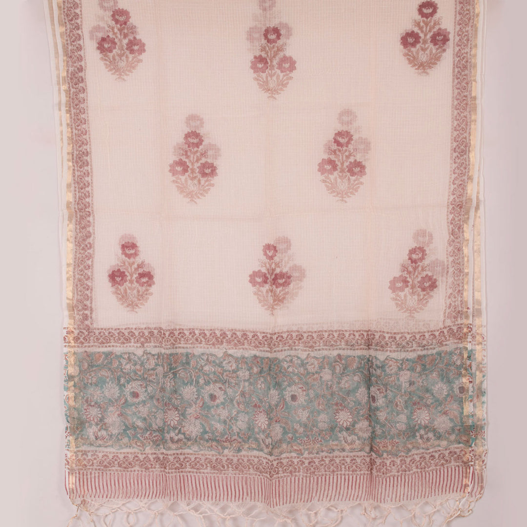 Sanganeri Hand Block Printed Cotton Salwar Suit Material 10056601