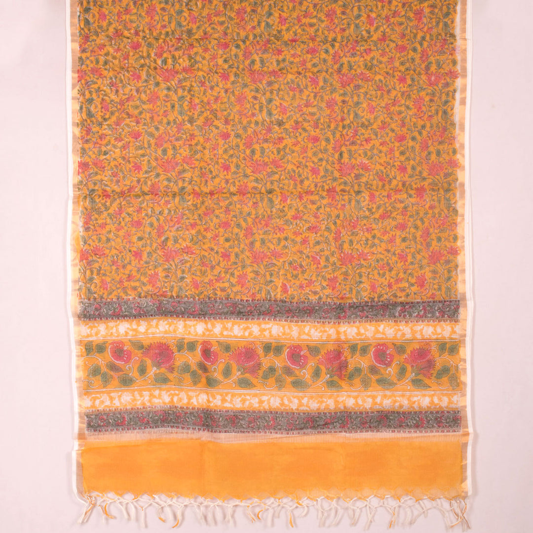 Sanganeri Hand Block Printed Cotton Salwar Suit Material 10056608