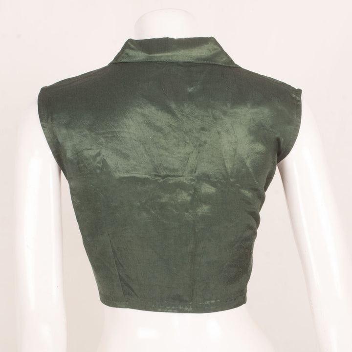 Handcrafted Sleeveless Modal Silk Blouse 10058984