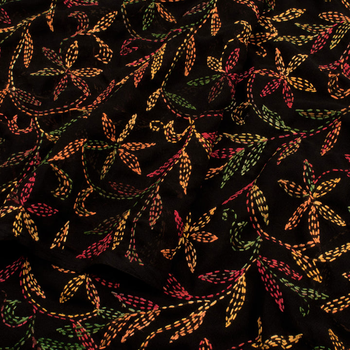 Chikankari Embroidered Georgette Saree 10056509