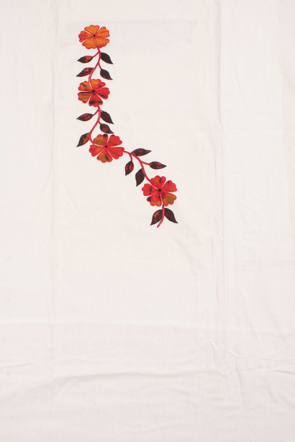 Applique Embroidered Cotton 3-Piece Salwar Suit Material 10056961