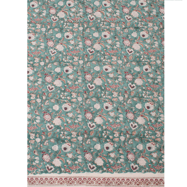 Sanganeri Hand Block Printed Cotton Salwar Suit Material 10056601