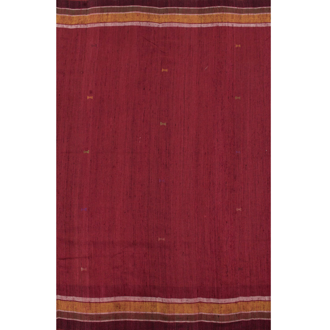 Handwoven Kutchi Weave Tussar Cotton Saree 10055792