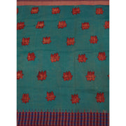 Hand Painted Pen Kalamkari Korvai Kanjivaram Silk Saree 10055866