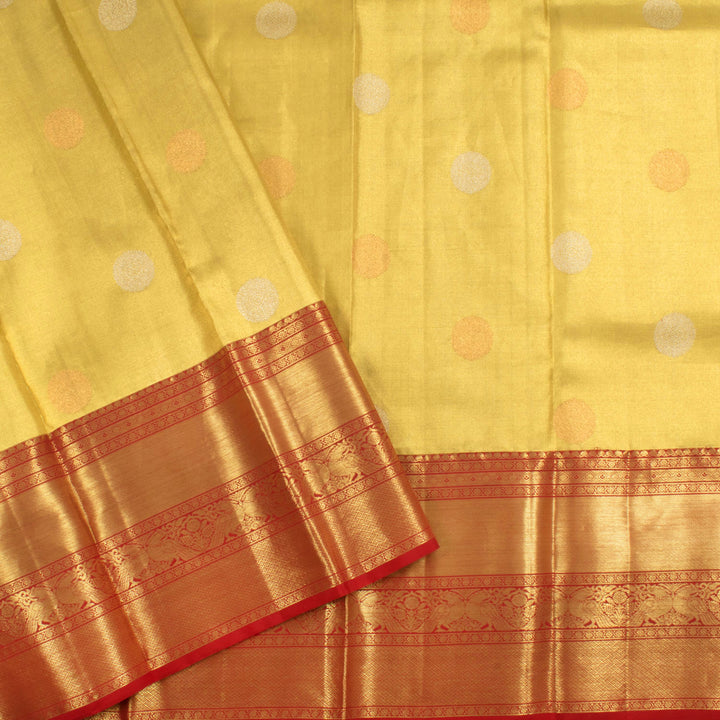 Pure Tissue Silk Bridal Korvai Kanjivaram Saree 10056412
