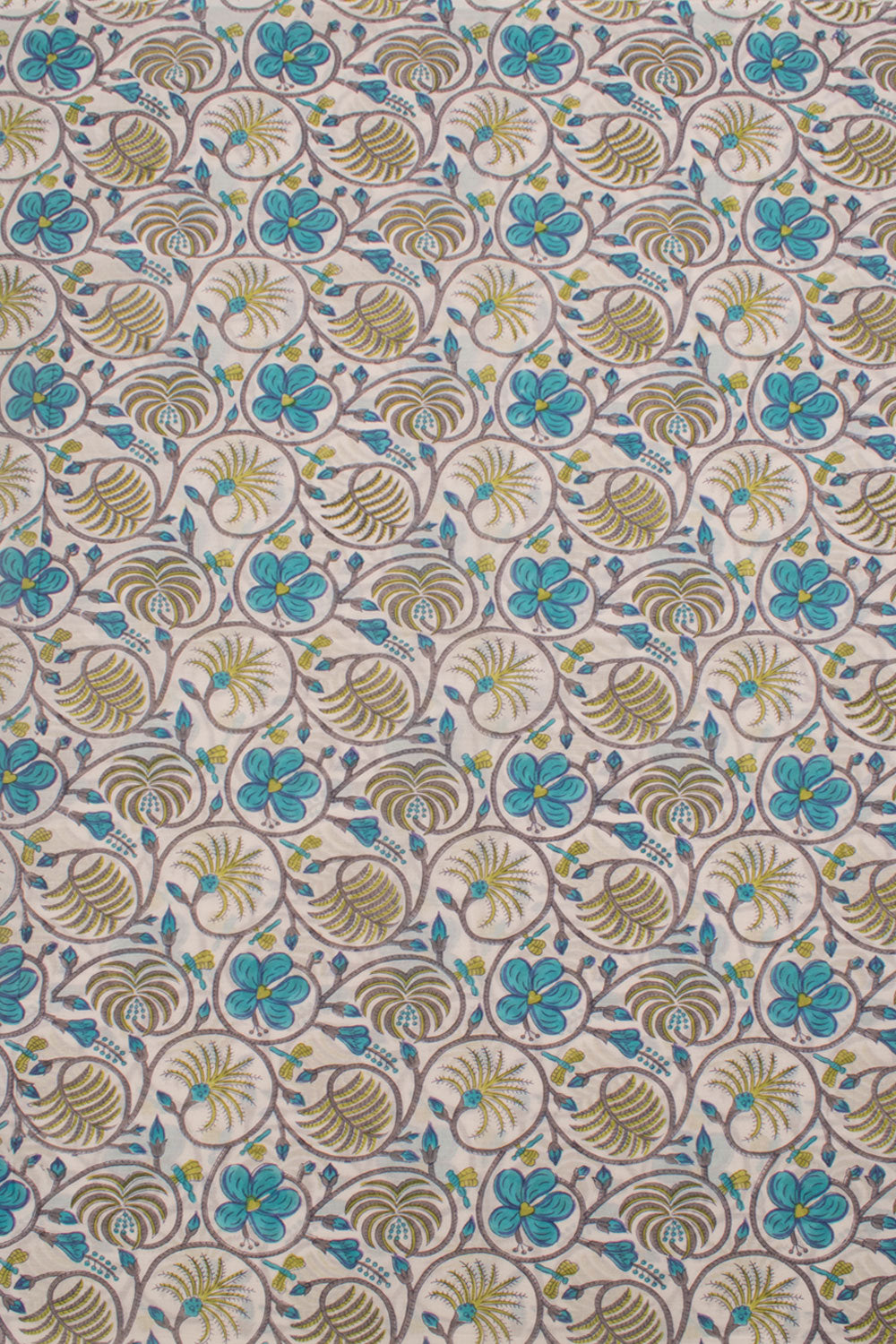Hand Block Printed Cotton 3-Piece Salwar Suit Material 10057056