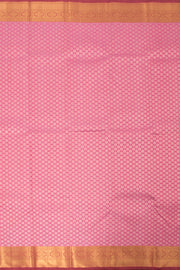 Dark Rose Pink Pure Zari Bridal Kanjivaram Silk Saree 10057130