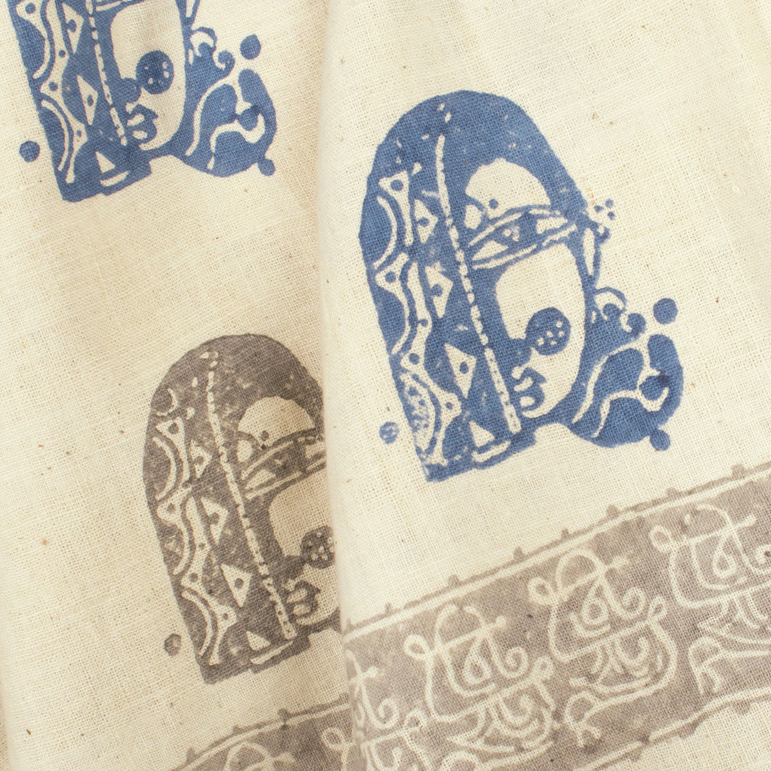 Hand Block Printed Keva Cotton Scarf 10057164
