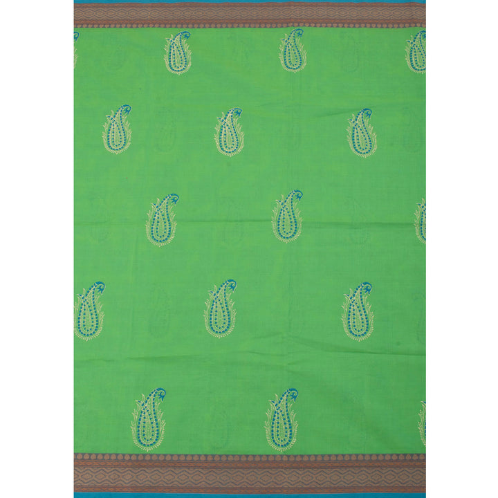 Hand Block Printed Cotton Saree 10057200