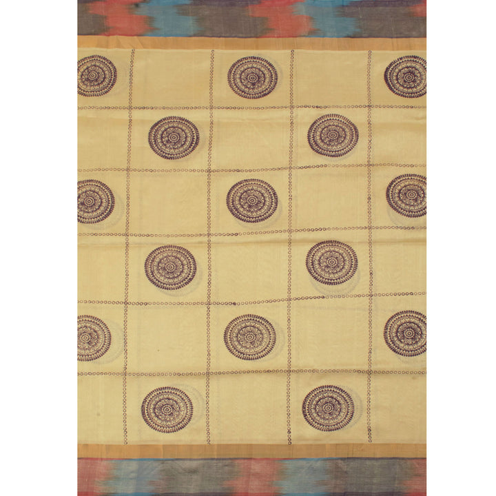 Hand Block Printed Silk Cotton Saree 10057211