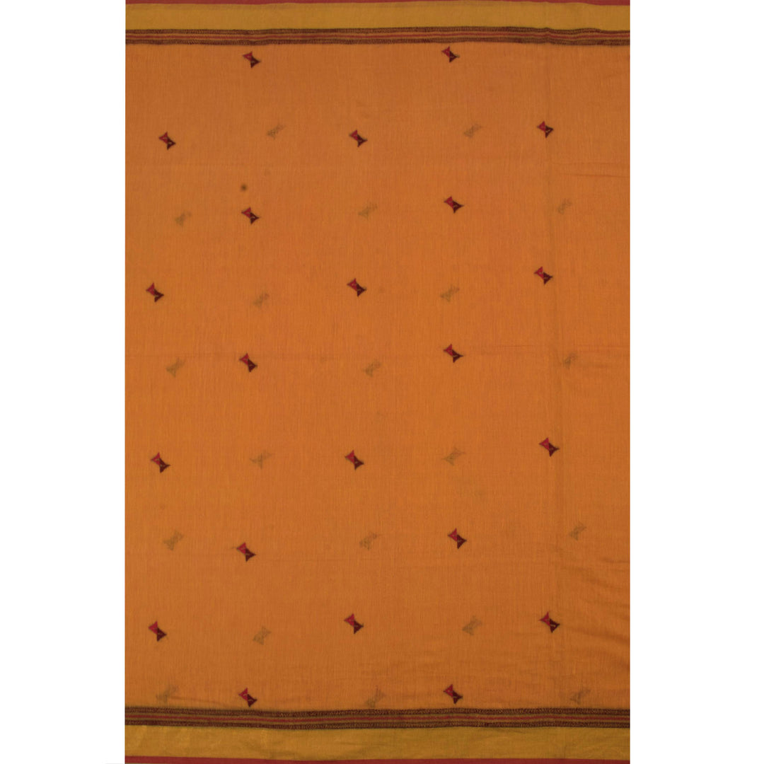 Hand Embroidered Silk Cotton Saree 10057239