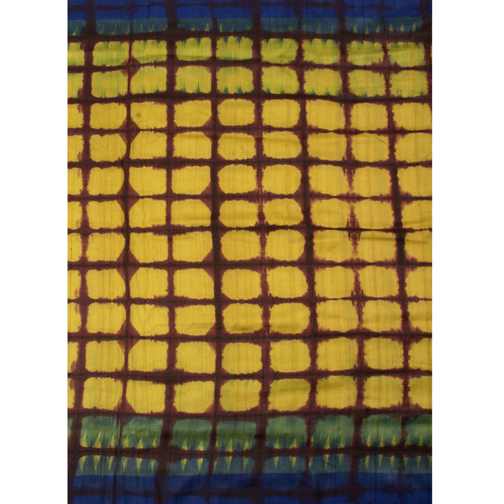 Handloom Shibori Dyed Tussar Silk Saree 10057487