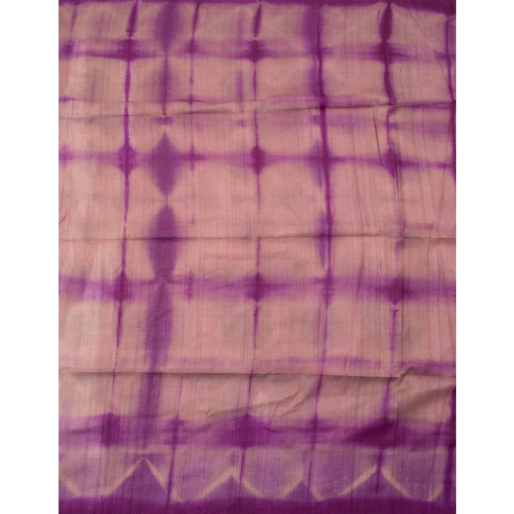 Handloom Shibori Dyed Tussar Silk Saree 10057505