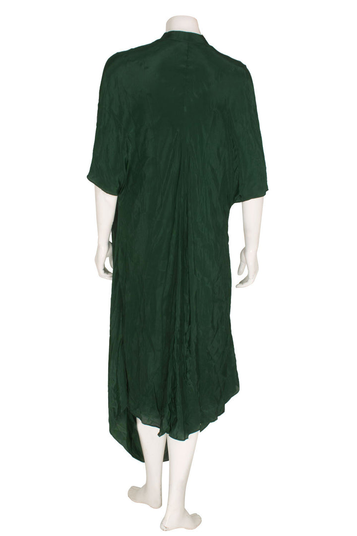 Handcrafted Asymmetrical Silk Dress 10058303
