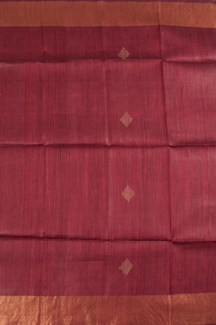 Handcrafted Bhagalpur Tussar Silk Saree 10058903