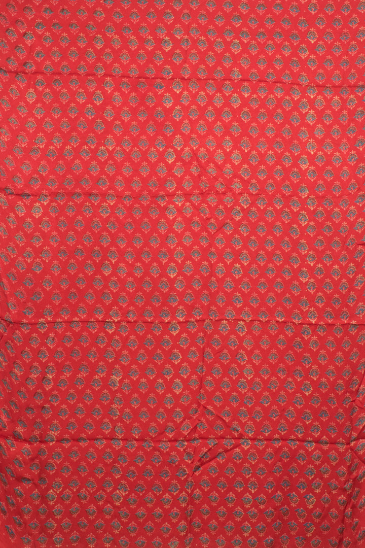 Ajrakh Printed 3-Piece Modal Silk Salwar Suit Material 10058978
