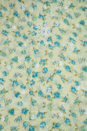 Chikankari Embroidered Kota Cotton Salwar Suit Material 10059370