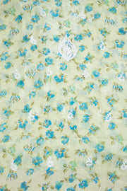 Chikankari Embroidered Kota Cotton Salwar Suit Material 10059371