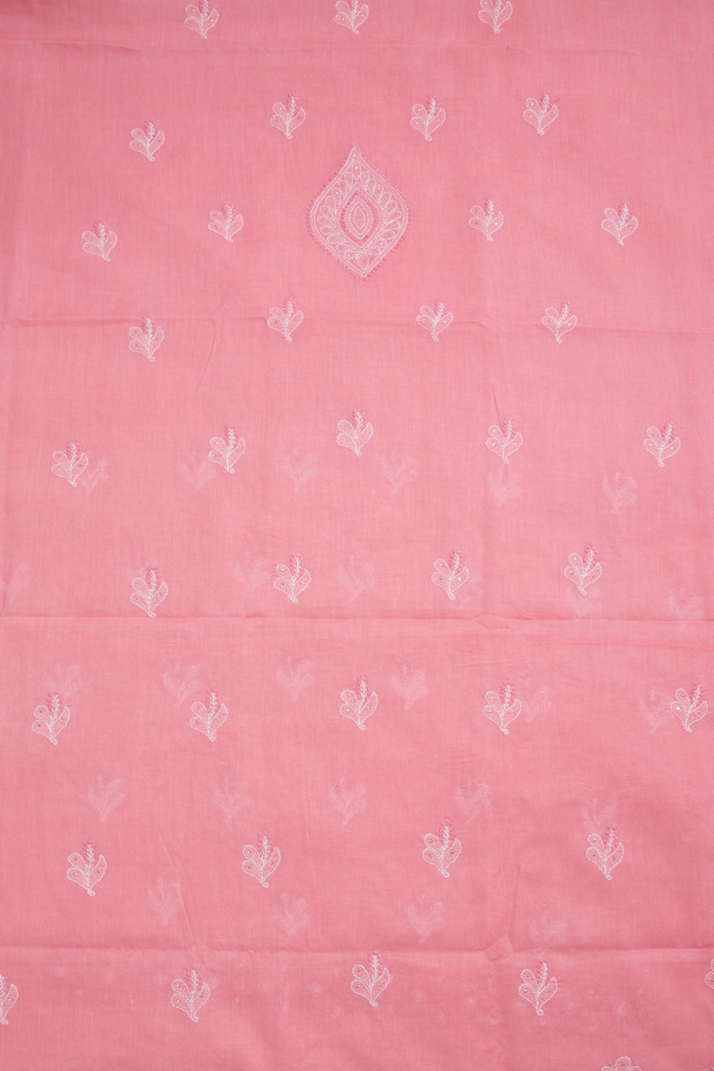 Chikankari Embroidered Cotton Salwar Suit Material 10059387