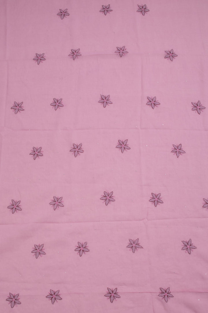Chikankari Embroidered Cotton Salwar Suit Material 10059394