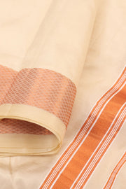 Light Yellow Kanchipuram Silk 8x4 Dhoti 10059811