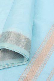Pastel Blue Kanchipuram Silk 9x5 Dhoti 10059817