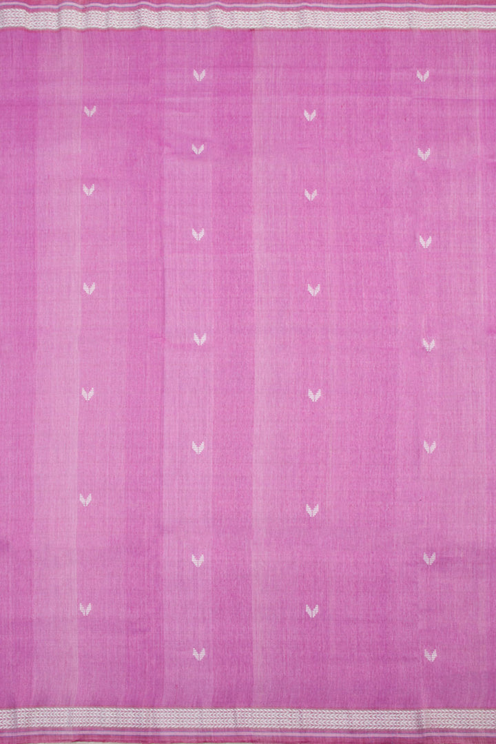 Purple Handloom Odisha Tussar Linen Saree 10060301