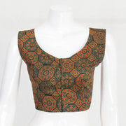 Green Ajrakh Printed Modal Silk 10061048