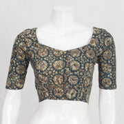 Blue Ajrakh Printed Cotton Blouse 10061198