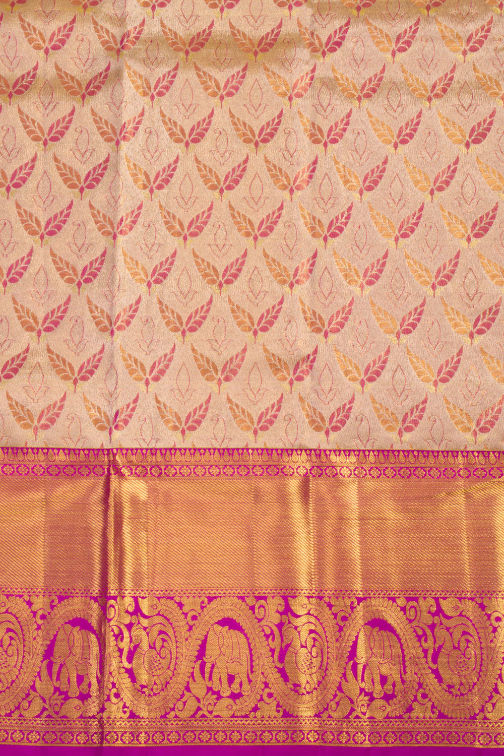 Handloom Pure Silk Tissue Zari Dharmavaram Saree 10061241