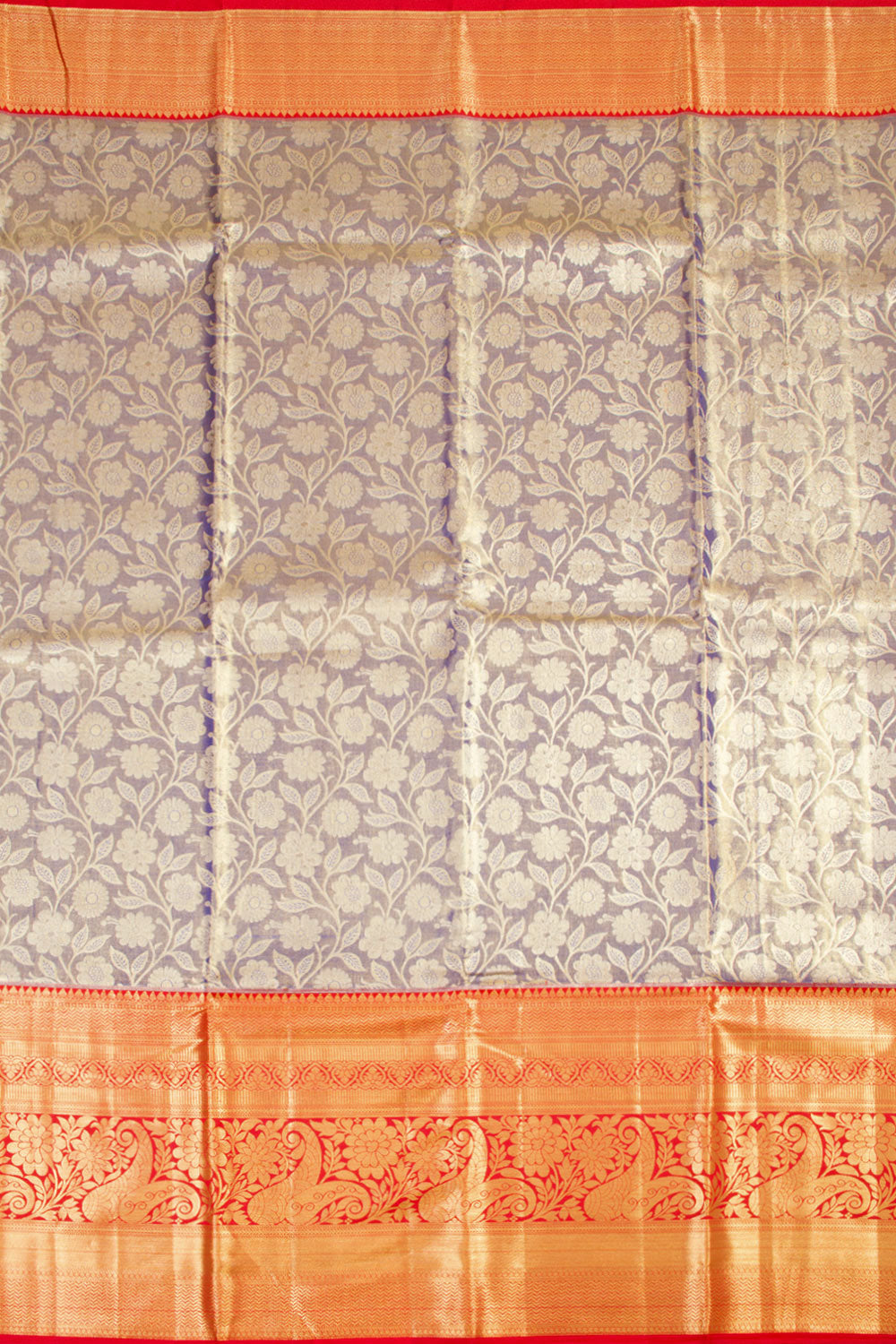 Handloom Pure Silk Tissue Zari Dharmavaram Saree 10061244