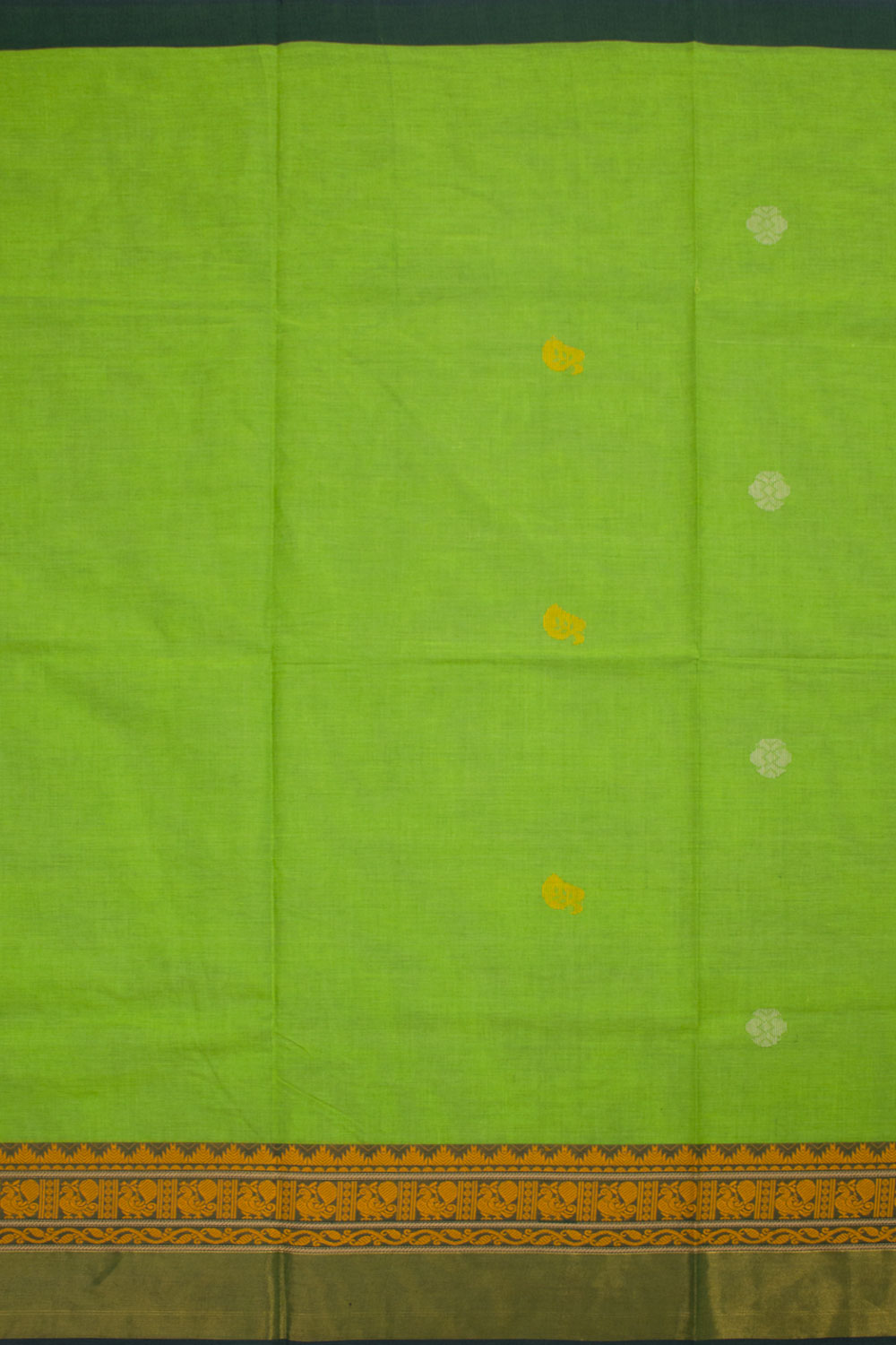 Green Handloom Kanchi Cotton Saree 10061324