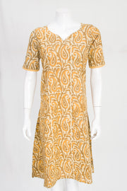 Purple Handcrafted Sleeveless Printed A line Cotton Kurta 10060152