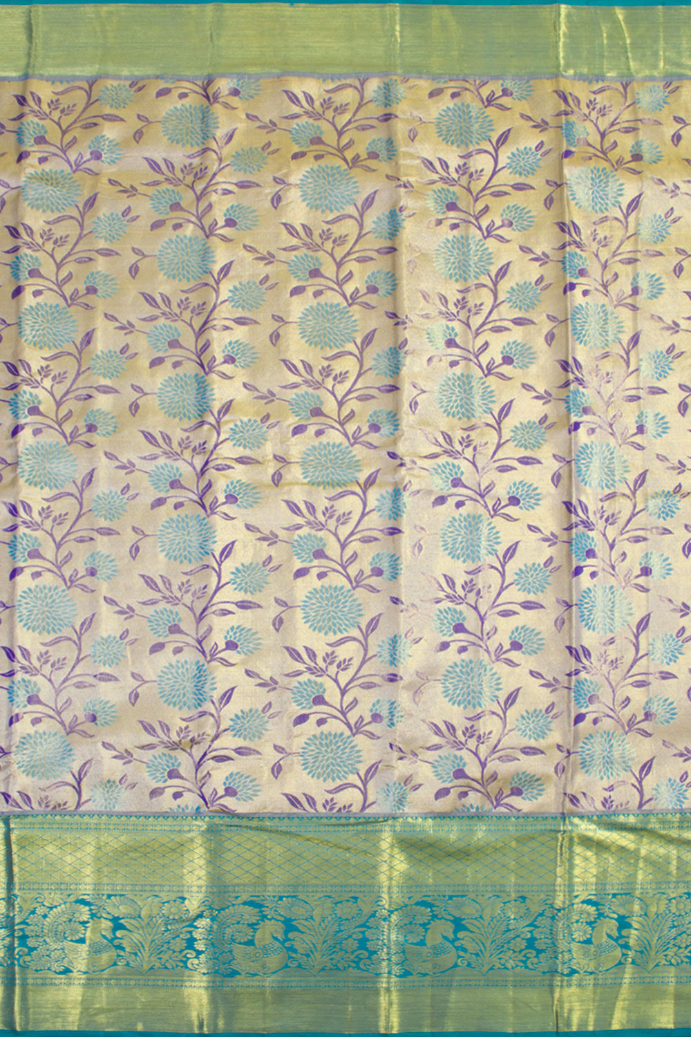 Handloom Pure Silk Tissue Zari Dharmavaram Saree 10061235