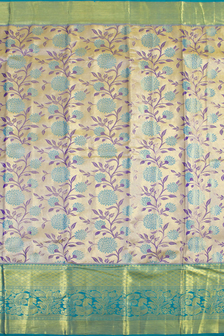 Handloom Pure Silk Tissue Zari Dharmavaram Saree 10061235