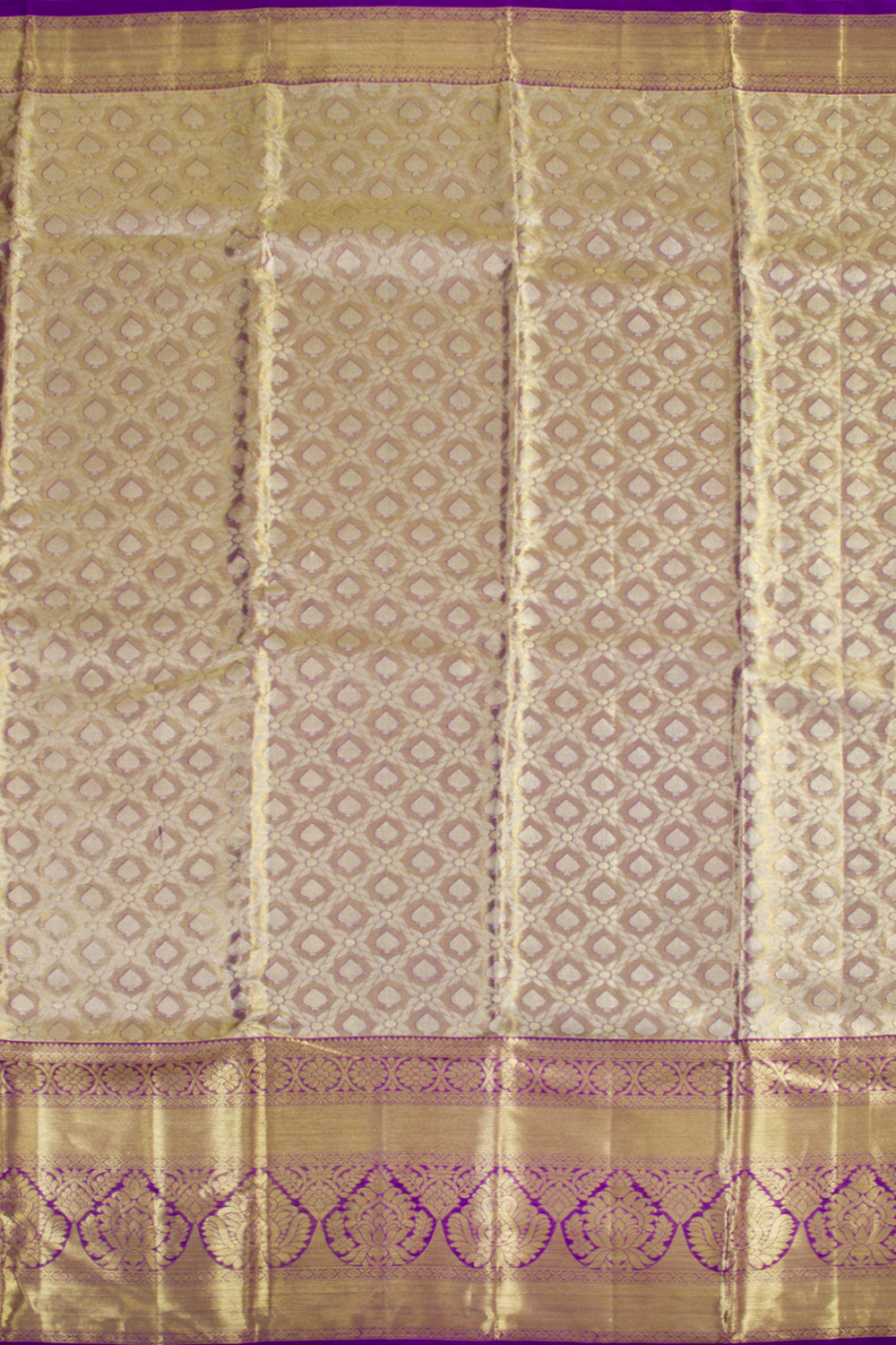 Handloom Pure Silk Tissue Zari Dharmavaram Saree 10061258