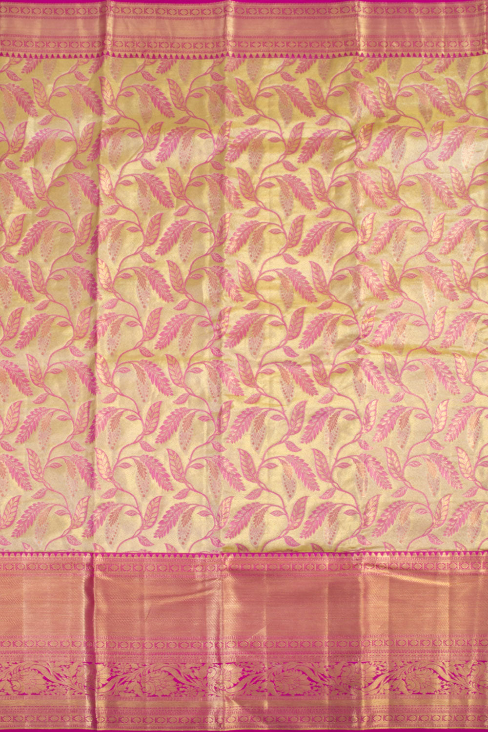Handloom Pure Silk Tissue Zari Dharmavaram Saree 10061263