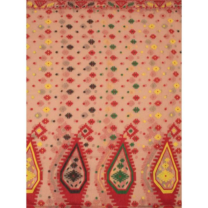 Handloom Jamdani Style Cotton Saree 10054698