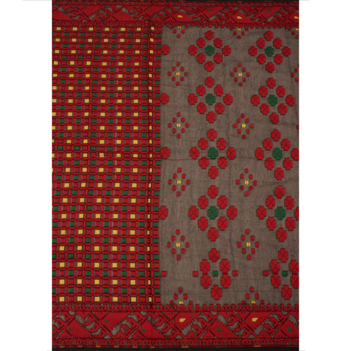 Handloom Jamdani Style Cotton Saree 10054728