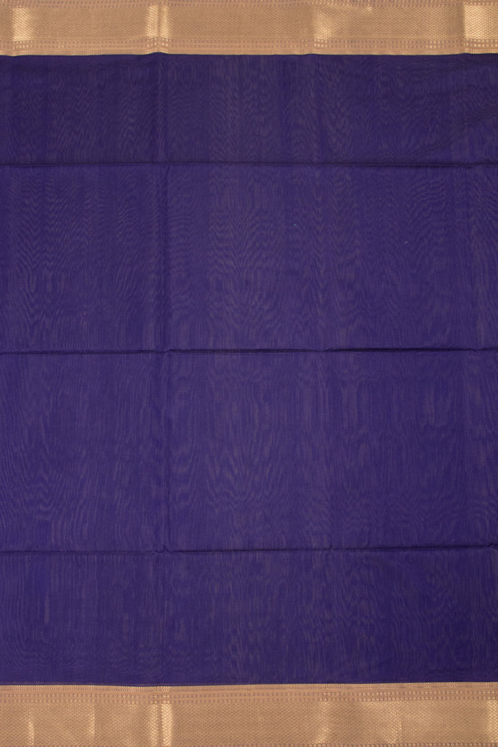 Purple Handloom Maheswari Silk Cotton Saree 10060247