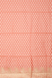 Peach Banarasi Silk Salwar Suit 10061156
