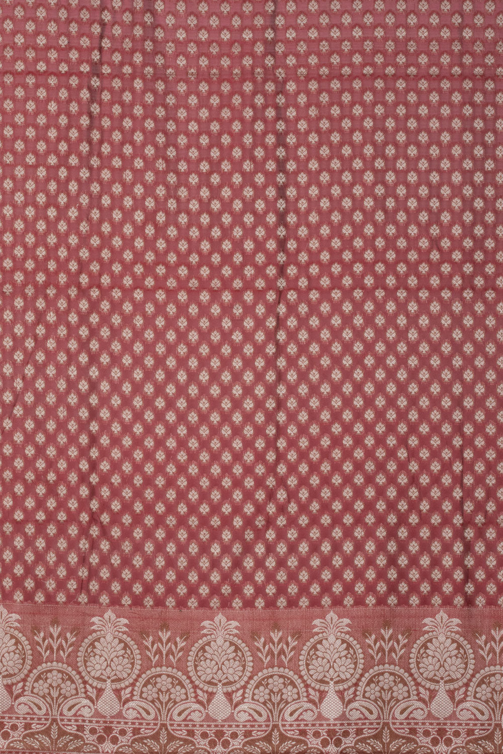 Maroon Banarasi Cotton Salwar Suit Material 10061161