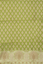 Apple Green Banarasi Cotton Salwar Suit Material 10061162