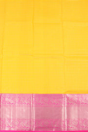 Sunflower Yellow Kanjivaram Pattu Pavadai Material 10059633