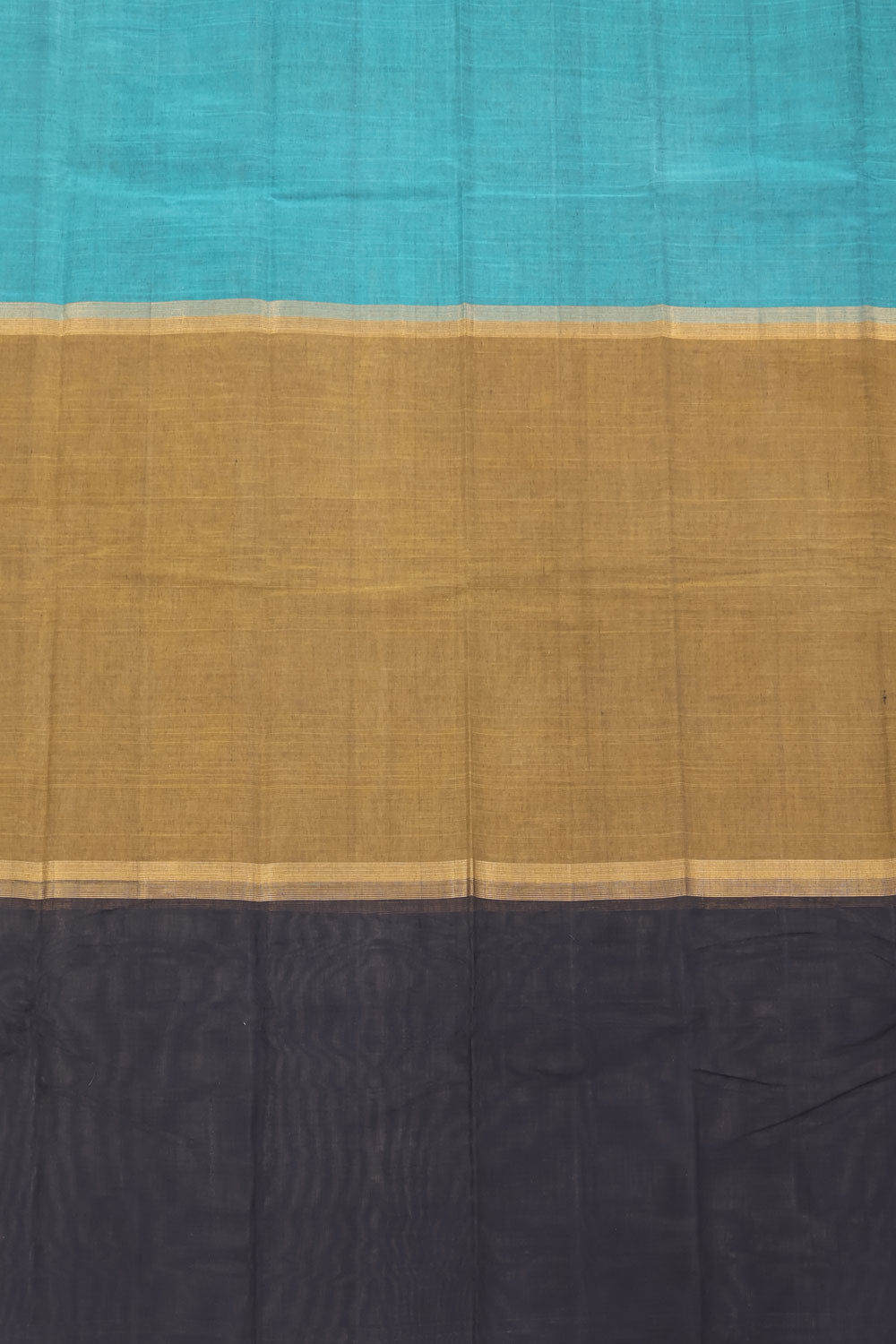 Tricolour Muppagam Handwoven Kanchi Cotton Saree 10059663